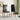 Set of 2 Modern Faux Leather Armless High Back Dining Chairs