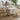 Linen Upholstered Storage Ottoman Footstool