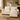 Chenille Sectional Sofa with Ottoman & Lumbar Pillows, White