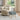 Linen Fabric Padded Wooden Leg Footstool
