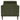 Green armchair on a white background