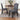 Set of 2 Grey Velvet High Back Dinning Chair