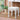Retro Upholstered Vanity Stool with Resin Legs