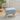Linen Upholstered Ottoman Footstool with Pocket