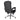 Black office chair with adjustable armrests on a white background