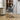 Chenille Upholstered Office Chair with Armrests and Casters