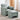 Chenille Upholstered Armchair with Footstool