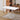 Foldable Dining Table with X-Shaped Metal Frame