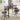 Black Marble Effect Folding Dining Table, Compact Rectangular Kitchen Table
