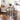 Modern Dining Table and 4 Stool Set, Round Kitchen Table Set with Black Metal Frame