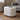 White Teddy Fleece Storage Ottoman, Upholstered Footstool with Hidden Storage