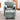 Chenille Upholstered Armchair with Footstool