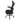 Black ergonomic office chair on a white background