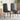 Set of 2 Modern Faux Leather Armless High Back Dining Chairs