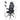 Black office chair with dimensions labeled on a white background