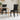 Set of 2 Leather High Backrest Dining Chairs